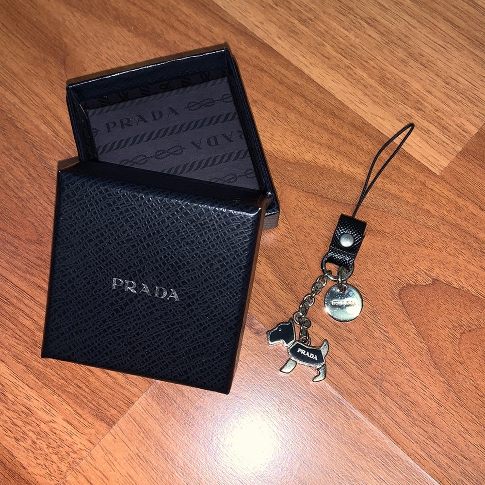 Prada Dog Cellphone Charm